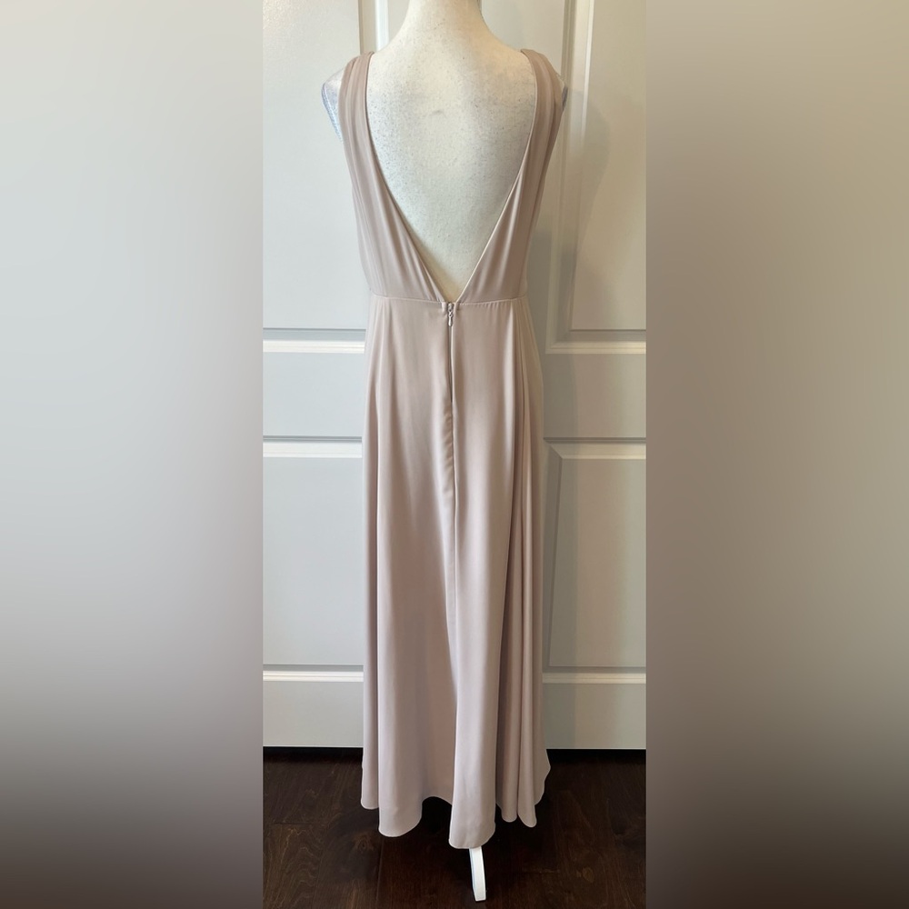 SHOW ME YOUR MUMU JENN MAXI SLEEVELESS CHIFFON DRESS SIZE LARGE - Picture 4 of 5